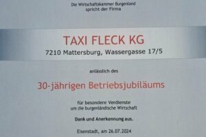 Taxi Fleck KG – Mattersburg