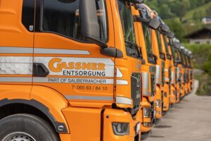 LKW-Flotte von Gassner Entsorgung