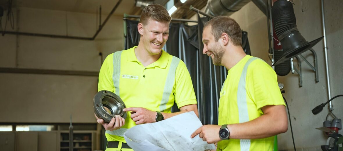 Instandhaltungsteam bei Pfeifer