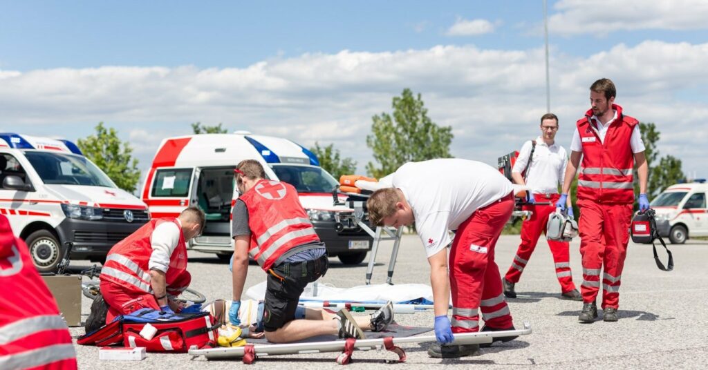 Rotes Kreuz Rettungsdienst im Einsatz