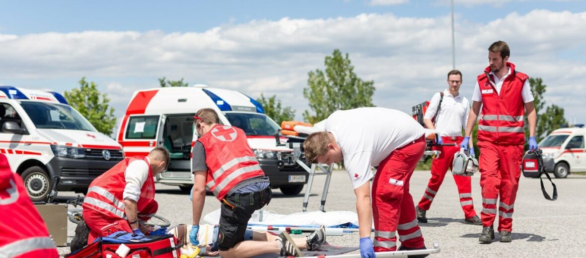 Rotes Kreuz Rettungsdienst im Einsatz