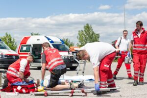 Rotes Kreuz Rettungsdienst im Einsatz